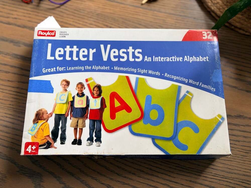 Roylco Letter Vests Interactive Alphabet 32 Vests